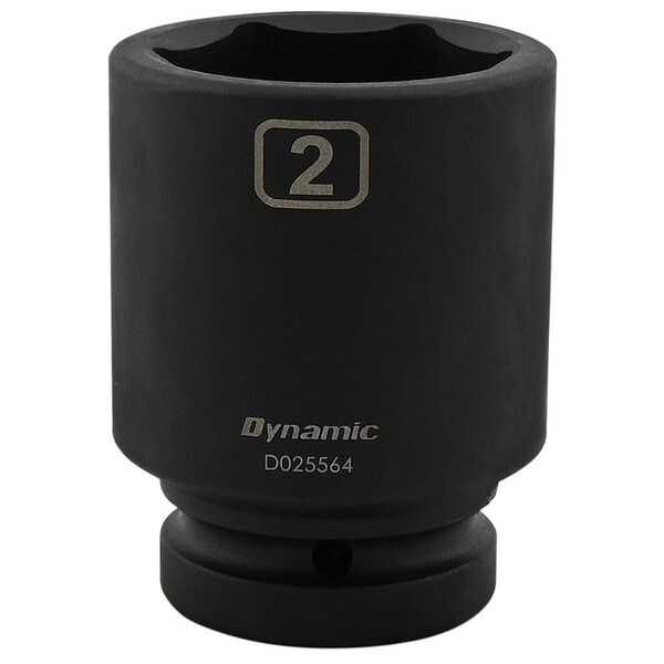 1" Drive Deep Socket, Black Phosphate, Tools 2" X 1" Drive, 6 Point Deep Length